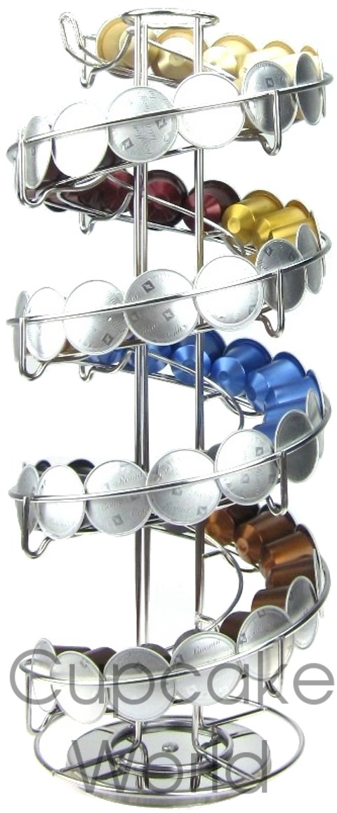 SPIRAL RACK STAND FOR NESPRESSO LAVAZZA EXPRESSI COFFEE CAPSULES